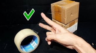 Dùng 2 ngón tay theo cách này, cắt băng dính nhanh hơn kéo, nhiều người đến nay vẫn không biết