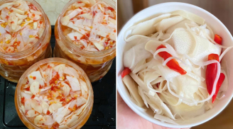 Mẹo ngâm măng ớt trắng giòn, không bị nổi váng