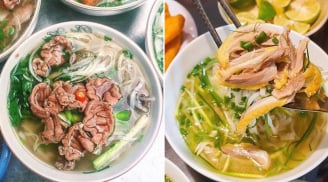 Nước dùng phở gà và phở bò dùng gia vị hoàn toàn khác nhau, đó những thứ gì?