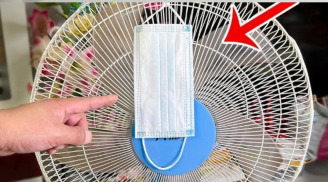 Treo một chiếc khẩu trang trước quạt, tác dụng rất lớn, nhiều người không biết để học theo