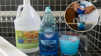 Trộn nước rửa chén với giấm trắng, công dụng bất ngờ, giải quyết nhiều vấn đề trong nhà