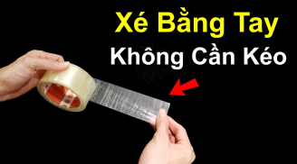 Dùng 2 ngón tay cắt băng dính nhanh hơn dùng kéo: Ai không biết quá phí