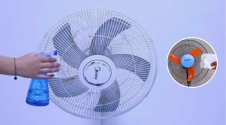 Vệ sinh quạt điện không cần tháo khung, rửa nhiều nước: Làm cách đơn giản này là sạch bong