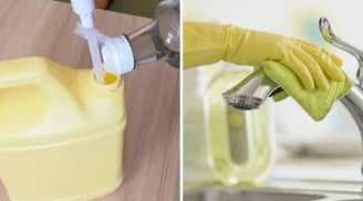 Cho giấm trắng vào nước rửa chén: Mẹo hay đơn giản gia đình nào cũng thích không biết quá phí