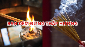 Tại sao không nên thắp hương buổi tối?