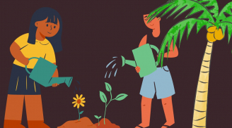 Dùng nước này tưới cây, vừa tiết kiệm nước lại giúp cây cảnh xanh tốt, hoa nở sum suê