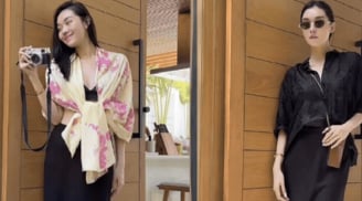Học lỏm công thức diện chân váy lụa sang xịn mịn từ Á hậu Tường San