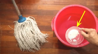 Hòa thứ này vào nước lau nhà, sàn nhà sáng bóng, không bám bụi