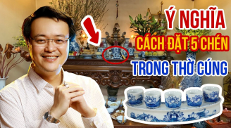 Đặt chén nước trên bàn thờ 3 hay 5 chén để hút lộc: Tưởng đơn giản mà nhiều nhà làm sai hết