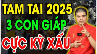 3 con giáp dính Tam Tai năm Ất Tỵ 2025: Ngồi không cũng mất tiền