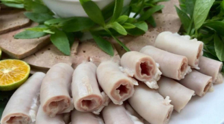 Luộc lòng lợn đừng thả vào nồi nước lạnh: Làm theo cách này, lòng vừa trắng vừa giòn, lại không dai