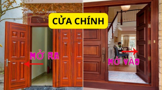 Cửa chính nên mở vào trong hay ra ngoài thì chuẩn phong thủy?