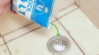 Đổ muối xuống đường ống thoát nước, tác dụng không ngờ, nhiều người khen tấm tắc