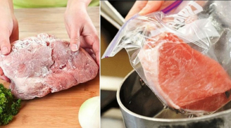 2 cách rã đông thịt sai lầm, không tốt cho sức khỏe, nhưng hầu hết mọi người đều mắc phải