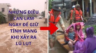 Những điều cần làm ngay để giữ tính mạng khi xảy ra lũ lụt: Rất cần thiết ai cũng cần nắm lấy