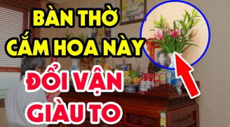 Hoa cắm bàn thờ đặt mấy bông: 5 hay 7 thì có lộc? Đây là con số chính xác