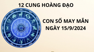 Tử vi ngày 15/9, những con số may mắn số đẹp giàu có tài lộc cho 12 cung hoàng đạo