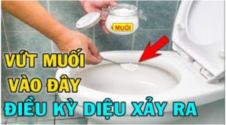 Thả nắm muối vào bồn cầu: Mẹo nhỏ nhưng lợi ích lớn, ai không biết quá phí