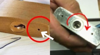 Ổ khóa thường có lỗ nhỏ ở đáy, công dụng lớn mà nhiều người không biết, đặc biệt những ngày mưa cần chú ý