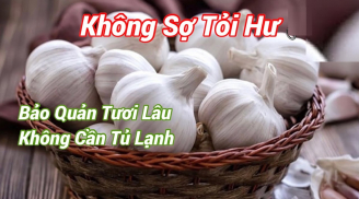 Tỏi mua về cứ để cùng thứ này, chẳng phải lo mốc hỏng hay mọc mầm