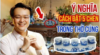 Đặt chén nước trên bàn thờ nên đặt 3 hay 5 để hút lộc: 10 nhà thì 9 nhà làm sai mất hết lộc