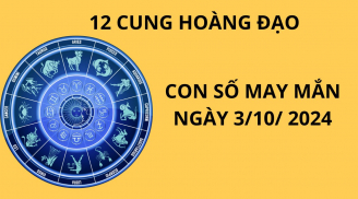 Tử vi ngày 3/10, chọn con số may mắn số đẹp tài lộc cho 12 cung hoàng đạo bứt tốc giàu có vận may