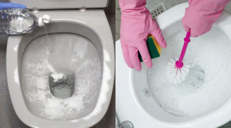 Mẹo làm sạch bệ và nắp bồn cầu bị ố vàng