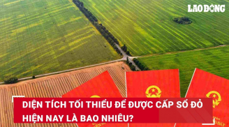 Kể từ nay, diện tích tối thiểu để được cấp sổ đỏ là bao nhiêu?