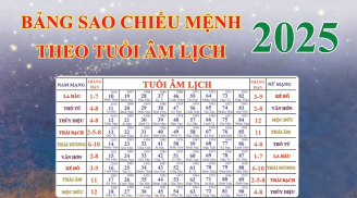 Bảng sao hạn năm 2025 Ất Tỵ cho 12 con giáp, biết mà tránh tai ương