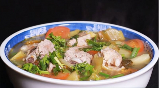 Cách nấu canh chua sườn non ăn một lần nhớ mãi
