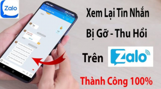 Muốn xem tin nhắn Zalo bị thu hồi, chỉ cần nhấn thêm 1 nút này, đọc lại được hết