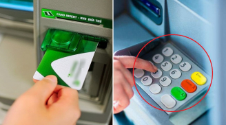 Không may bị máy ATM nuốt thẻ khi rút tiền, ấn một nút đặc biệt để nhanh chóng lấy lại thẻ