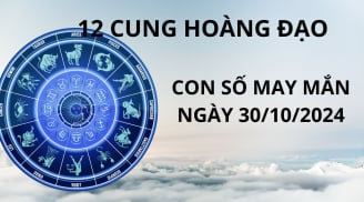 Tử vi ngày 30/10, con số may mắn vượng tài lộc tăng giàu có cho 12 chòm sao