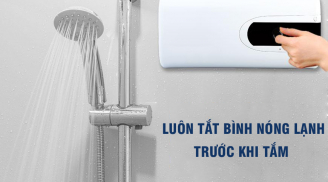 Có cần tắt bình nóng lạnh trước khi tắm không? Nhiều người thắc mắc nhưng không phải ai cũng trả lời đúng