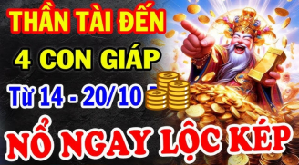 Giữa tháng 10 Âm thần Tài đến: 3 tuổi tiền bạc phủ phê, số 1 'nổ' ngay lộc kép