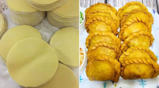 Làm vỏ bánh gối dùng bột gì? Mẹo làm vỏ bánh gối chuẩn, rán lên giòn rụm chỉ cần 3 nguyên liệu