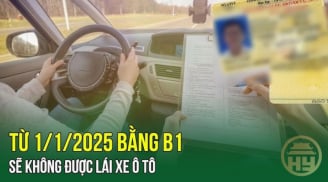 Kể từ 1/1/2025, bằng lái xe B1 được cấp sẽ không được chạy ô tô: Nếu cấp trước 2025 thì sao?