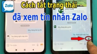 Nút nhỏ trên điện thoại, bật lên là thỏa mái đọc tin nhắn Zalo, Messenger không hiện: Đã xem