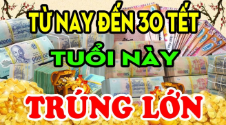 Từ nay đến Tết Nguyên Đán 2025: 3 tuổi dễ trúng số đổi đời, giàu số 2 không ai số 1