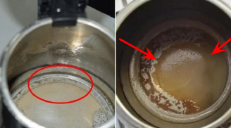 Mẹo loại bỏ hết cặn bẩn trong ấm siêu tốc không cần cọ rửa