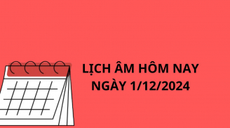 Lịch âm hôm nay ngày 1/12/2024, 3 tuổi cực hợp hôm nay sa trúng hố vàng nếu tiến hành làm việc này