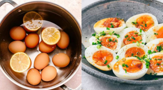 Luộc trứng cho thêm chanh có tác dụng gì?