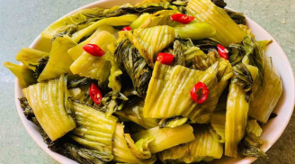 Cách muối dưa cải giòn ngon, không váng