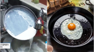 Chảo mất sạch lớp chống dính đừng vội vứt đi: Đổ loại nước này vào rán gì cũng dễ, chẳng lo vỡ nát