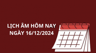 Xem lịch âm ngày 16/12, xem ngay giờ tốt xấu để chuẩn bị tuần mới tốt lành giàu có thuận lợi