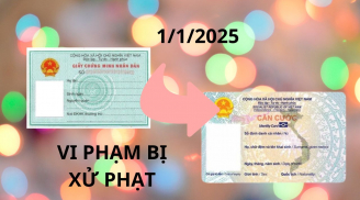 Kể từ 1/1/2025, người dân dùng CMND cố tình không cấp đổi sang căn cước sẽ bị phạt tiền tới 5.000.000 đồng, đúng không?