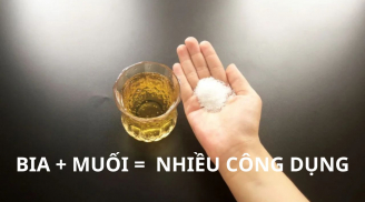 Uống bia thừa đừng đổ đi, cho thêm chút muối tạo ra công dụng vàng nhà nào cũng cần tới