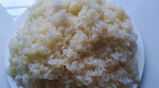 Mẹo nấu xôi chỉ 10 phút là chín, không cần ngâm gạo, xôi căng bóng dẻo thơm