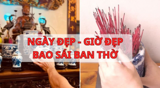 Ngày đẹp, giờ đẹp bao sái bàn thờ năm 2025: Mang phúc lành, tài lộc cho gia chủ
