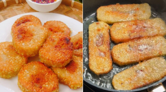 Rán bánh chưng cho thứ này, vỏ vàng giòn, không ngấm dầu mỡ